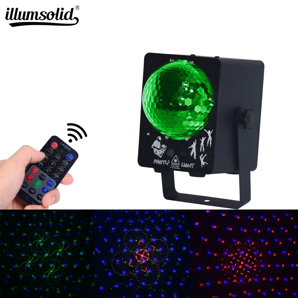 Миниатюрная Лазерная Дискотека с голосовым управлением музыкальсветильник