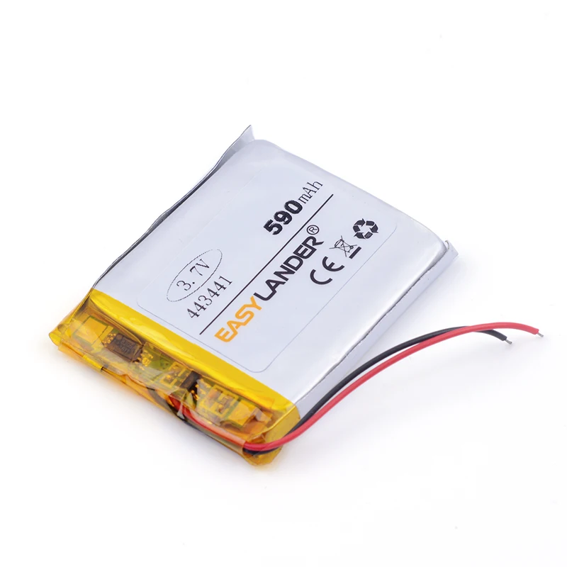 3,7 v литий-ионная аккумуляторная батарея 590mAh 443441 для MP3,MP4, динамика, bluetooth,GPS, игрушки, умные часы