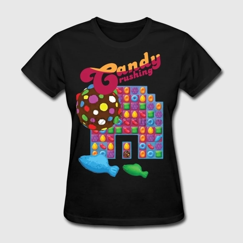 Candy crusing # spreadgaming Женская модная футболка | Мужская одежда