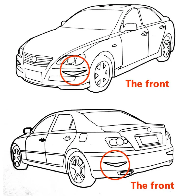 RASTP 1 пара автомобильных резиновых бамперов Защита краев угловая полоса краш бар