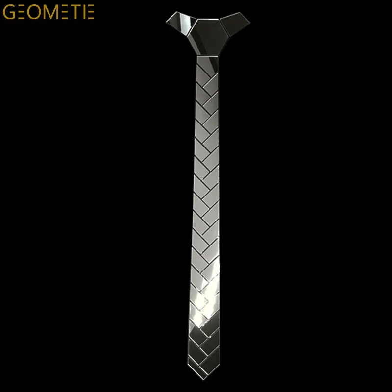 Фото Acrylic Bling Plaid Necktie Silk Slim Fit Men Blazer Wedding Party Fashion Show Business Cravat Luxury Brand Handmade Jewelry №2
