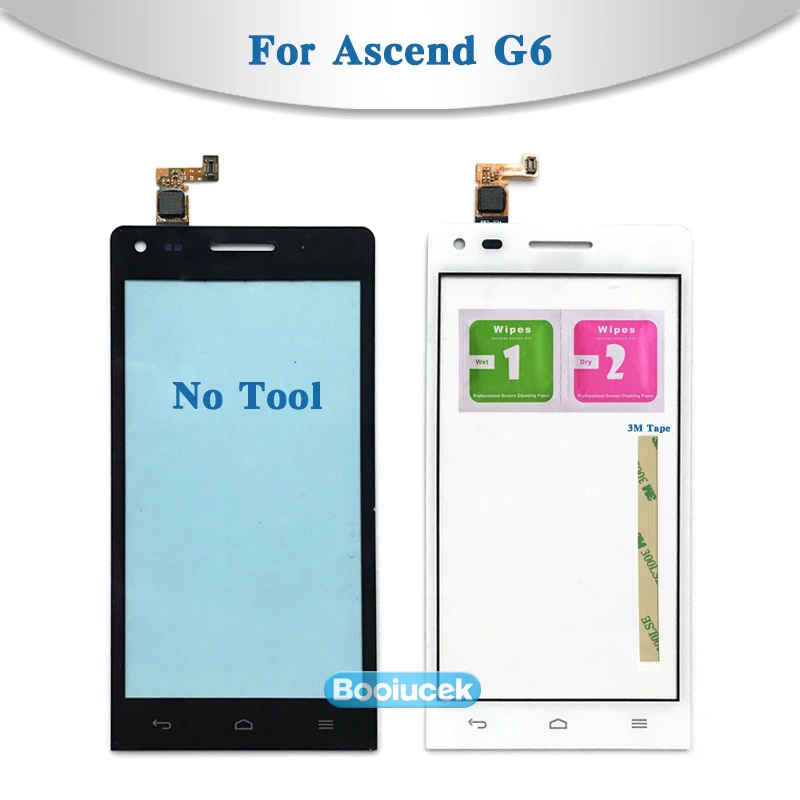 High Quality 4.5&quot For Huawei Ascend G6 Touch Screen Digitizer Sensor Outer Glass Lens Panel | Мобильные телефоны и