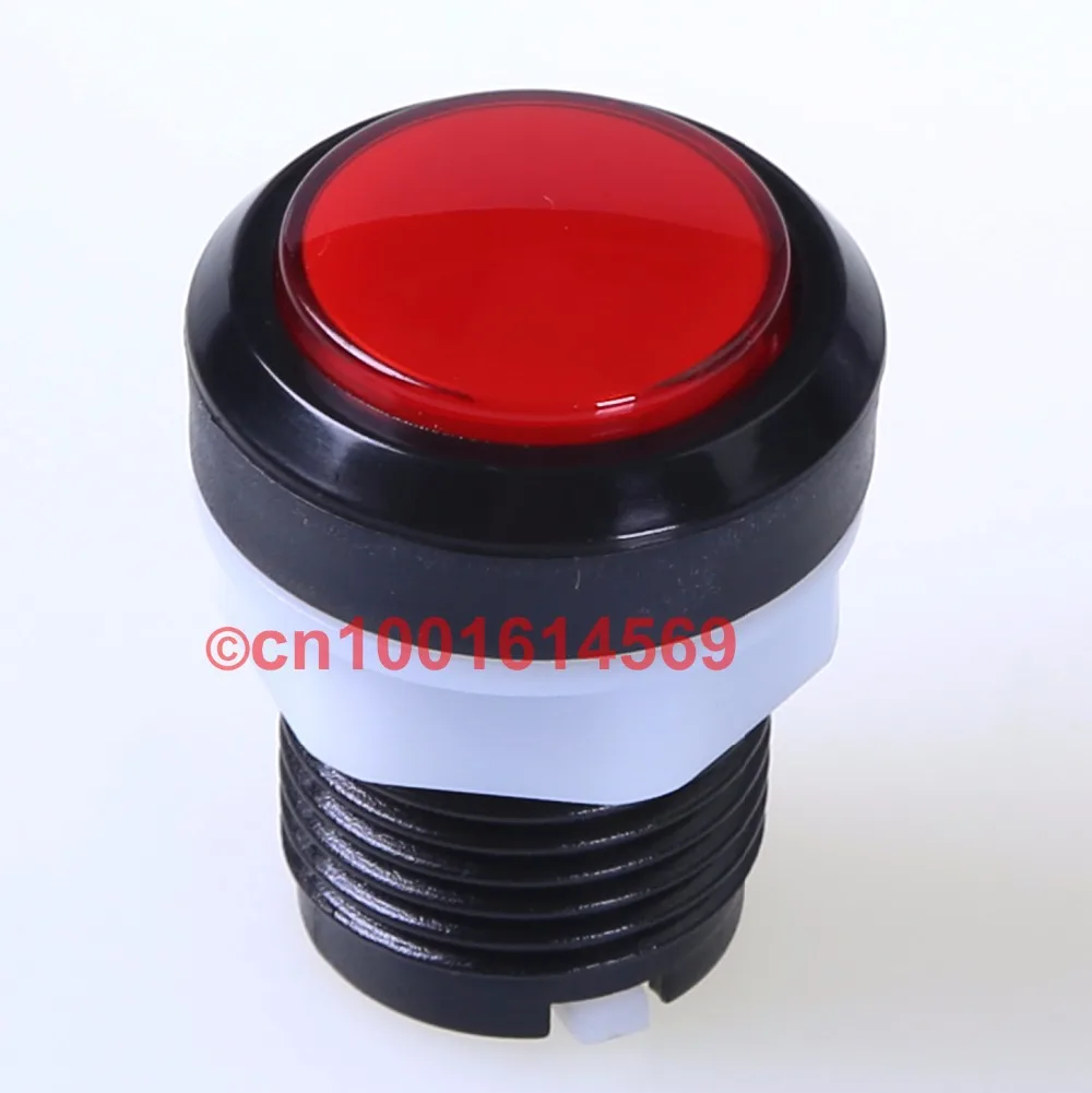 Reyann 10pcs 30mm LED Arcade DIY Kit Parts Lit Push Button for MAME Game JAMMA Project &amp Fighting Sticks - Red |