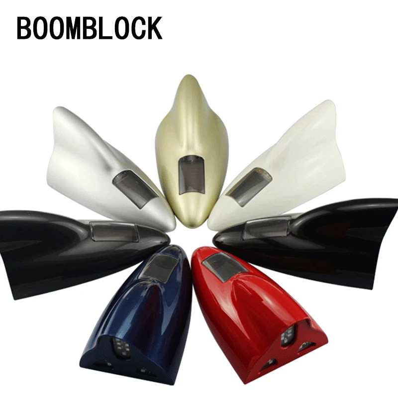 Автомобильная антенна BOOMBLOCK Shark светодиодный радиоприемник на солнечной батарее