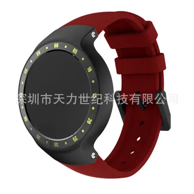 ТПУ резиновый ремешок для часов для Ticwatch S умные часы многоцветные новые спортивные сменные мужские Т-образные ремни для мужчин и женщин - Цвет ремешка: red