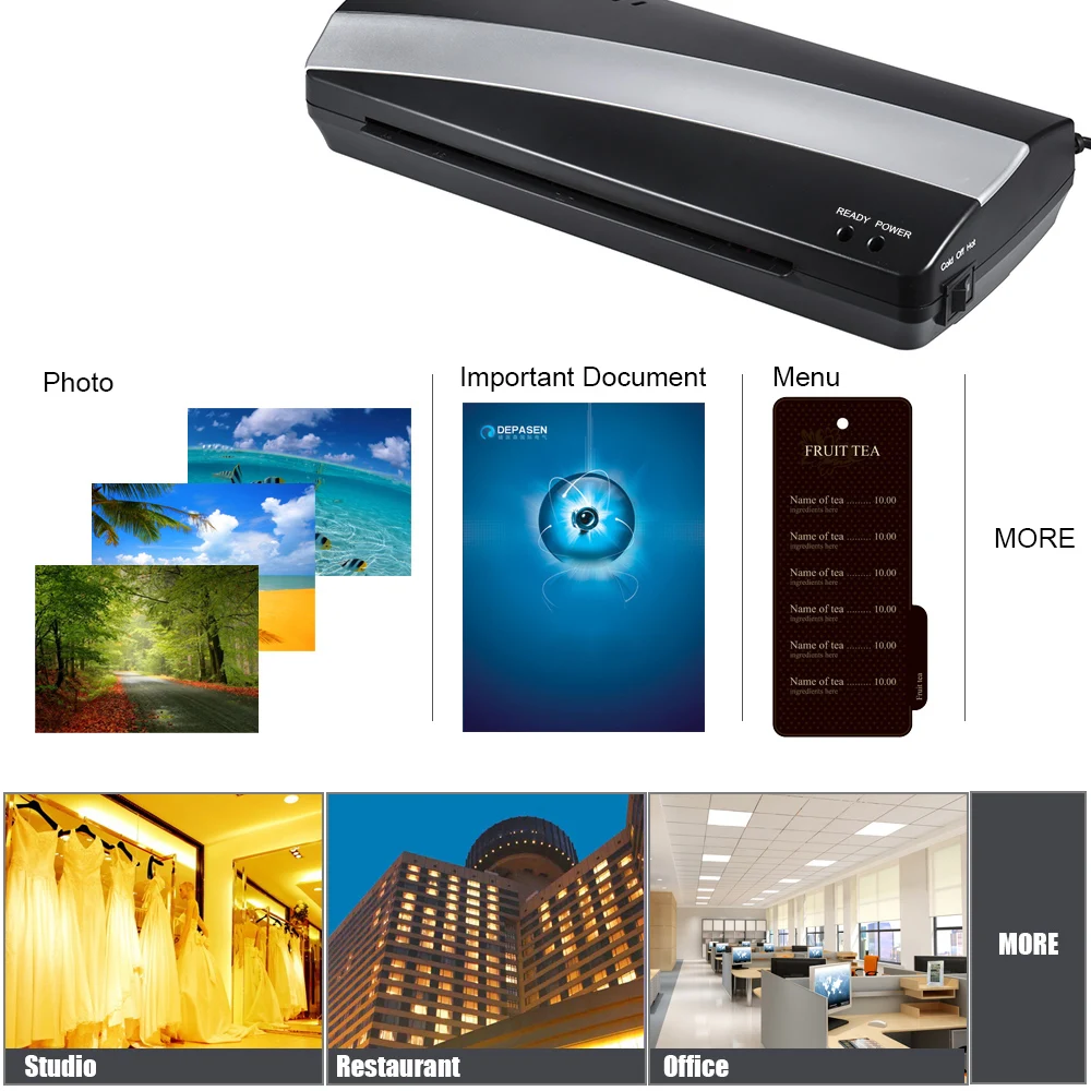 A4 фотобумага для документов Тепловая горячая и холодная ламинатор два ролика