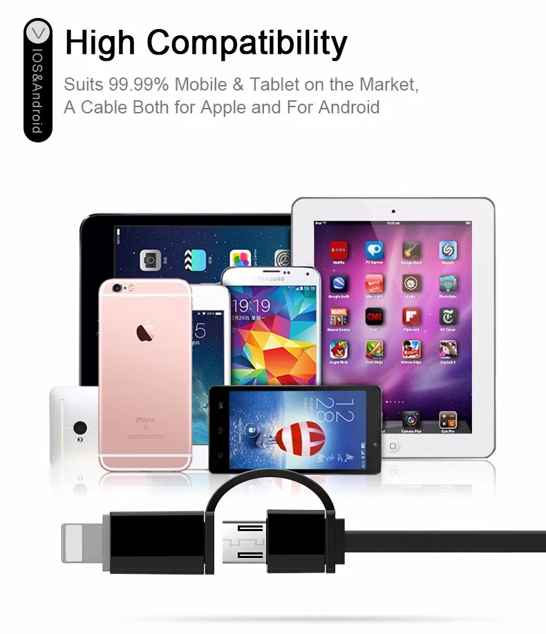 CAFELE EU зарядное устройство с разъемом для путешествий USB 2.4A двойной выход универсальный адаптер зарядное устройство смартфон зарядное устройство с 2 в 1 Выдвижной кабель