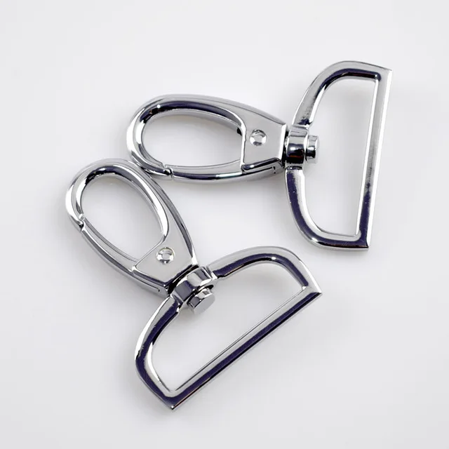 silver 38.5mm Meetee 10 шт 25/32/38mmStrap Пряжка сумки металла Карабин Крюк с защелкой с застёжкой "Лобстер" собачий ошейник застежка DIY кожаный аксессуар для рукоделия - Цвет: silver 38.5mm
