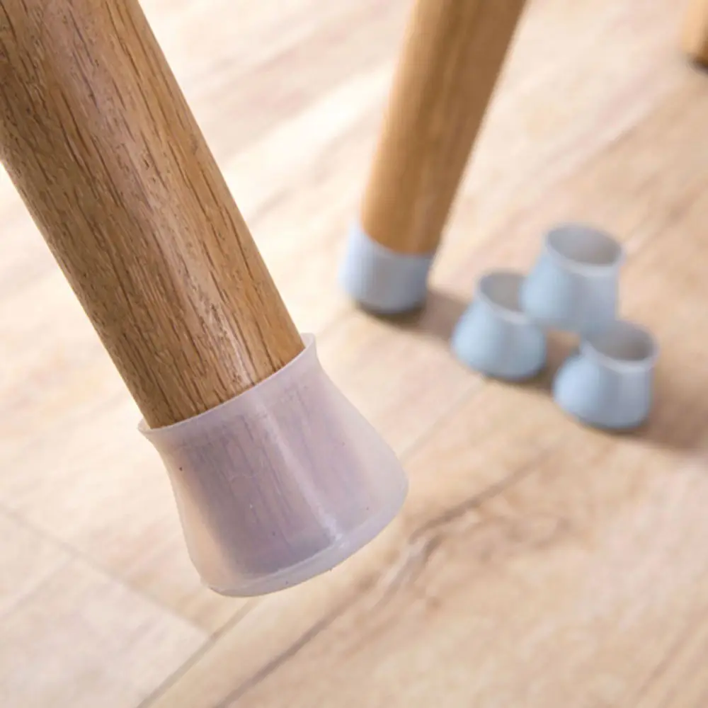 4Pcs/Lot Table Chair Leg Mat Silicone Non-Slip Caps Foot Protection Bottom Cover Pads Wood Floor Protectors | Обустройство дома
