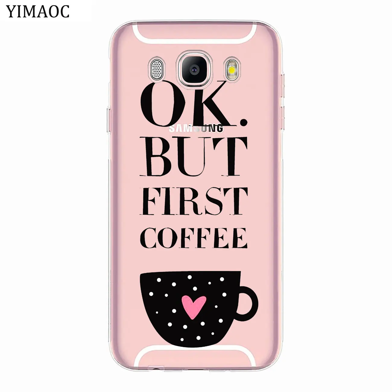 Ok But First Coffee Мягкий силиконовый чехол для телефона Samsung Galaxy J8 J7 Duo J6 J5 J4 J3 2017 A2 Core 2016 A5