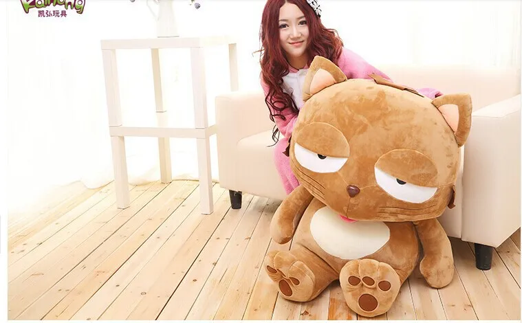 Огромные прекрасные игрушки dinga большая плюшевая кукла в виде ленивого кота с