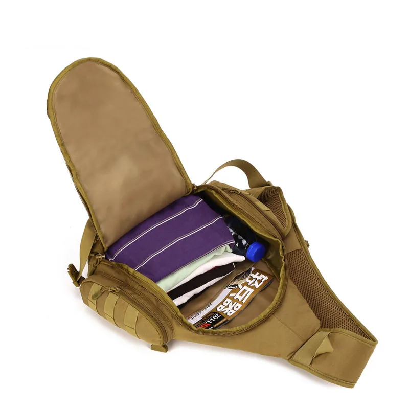 Нагрудная сумка в стиле милитари для мужчин большая дорожная нагрудная