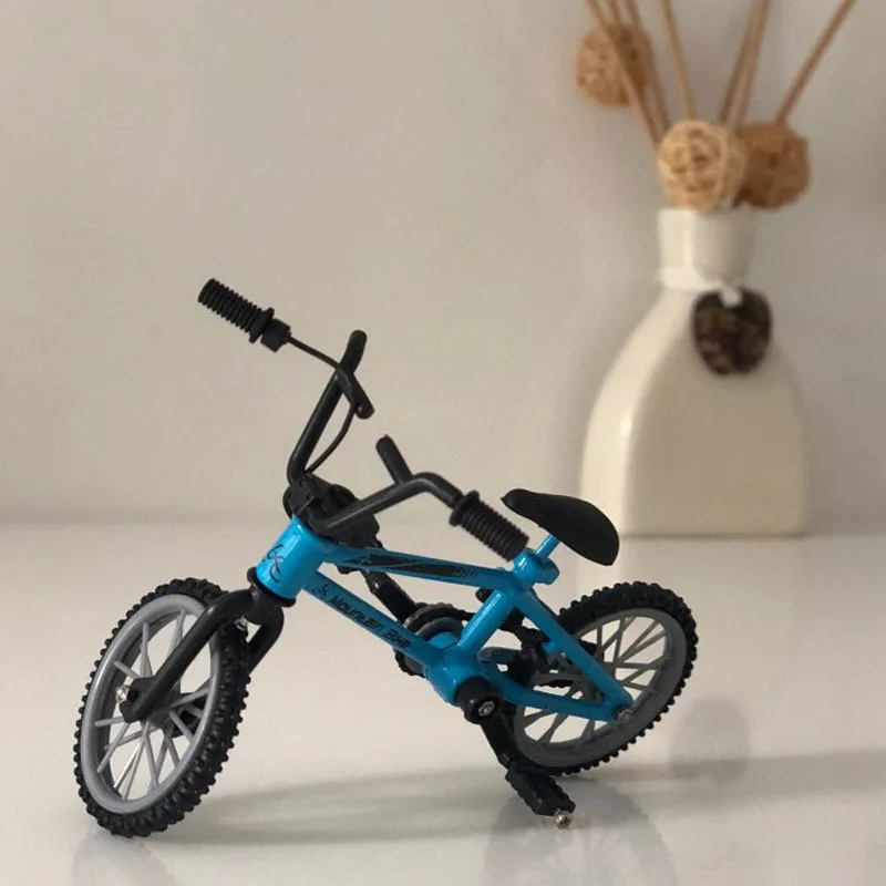 Модель велосипеда из сплава на палец миниатюрная модель MTB BMX Fixie игрушка для