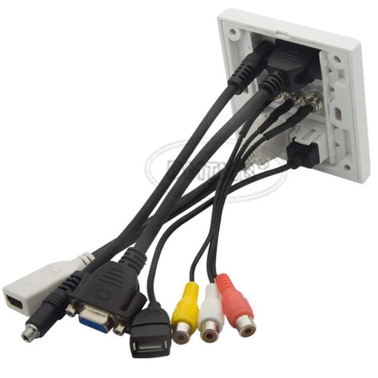 Vga hdmi 3 5 мм аудио USB 3RCA AV настенная пластина с разъемом Мама мама 20 см короткий