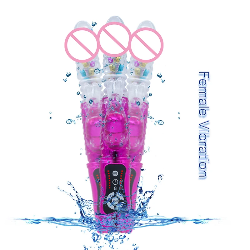 Morease Кролик вибрационные бусины реалистичный пенис фаллоимитатор массажер AV