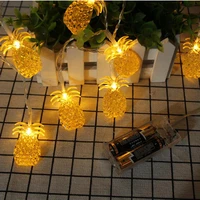 2019 new 1 2m 10 led4m 20 led solar garland light solarbattery powered pineapple string lights for home party christmas tree