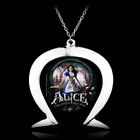 Ювелирные изделия для ПК PS3, Xbox, игр, Алиса безумие, возвращает вдохновляющее ожерелье в форме подковы для женщин и мужчин, ожерелья для косплея с подвесками