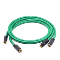 classic good voice copper silver alloy hifi rca cable audio signal line amplifier audio cable 1pair