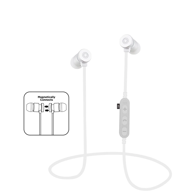 Металлические Магнитные Bluetooth-наушники SMILYOU T9 Спортивная Беспроводная