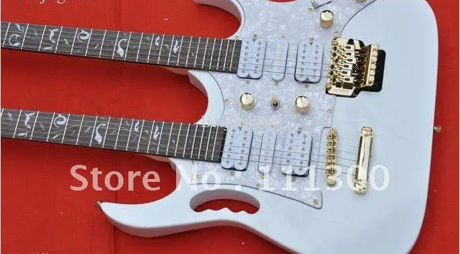 Лучший 7 В Двухместный гитары шеи Бесплатная доставка Твердого тела Великолепный