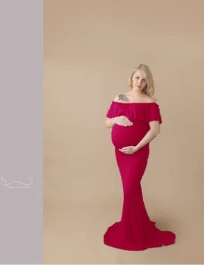 Платья для беременных женщин синие красные платья реквизит фотосъемки