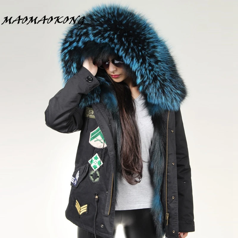Парка женская зимняя на лисьем меху с капюшоном|raccoon fur hood|brand parka womanparka women |
