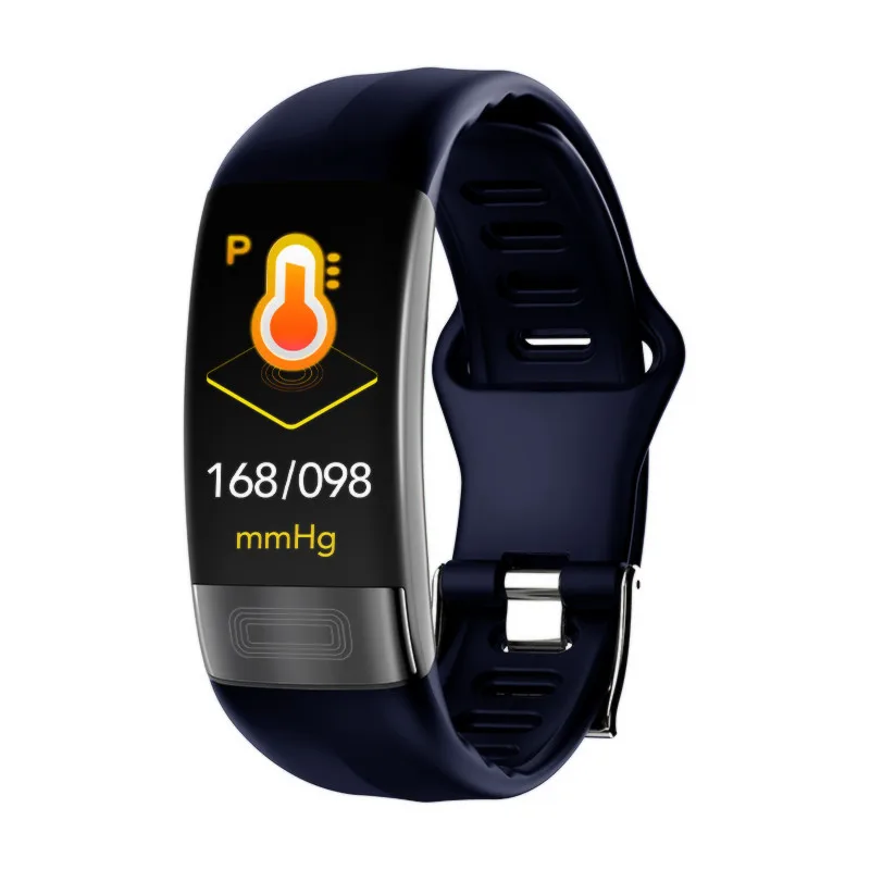 blue Hembeer H11 смарт-браслет ЭКГ+ HRV точный пульсометр кровяное давление кислородный монитор Часы Браслет pk Fitbits - Цвет: blue