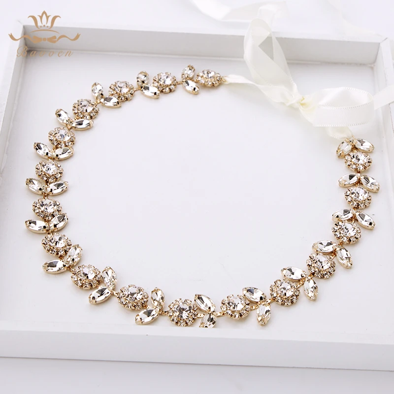 Корейские золотые Хрустальные ленты для волос невесты длинные тиары головной