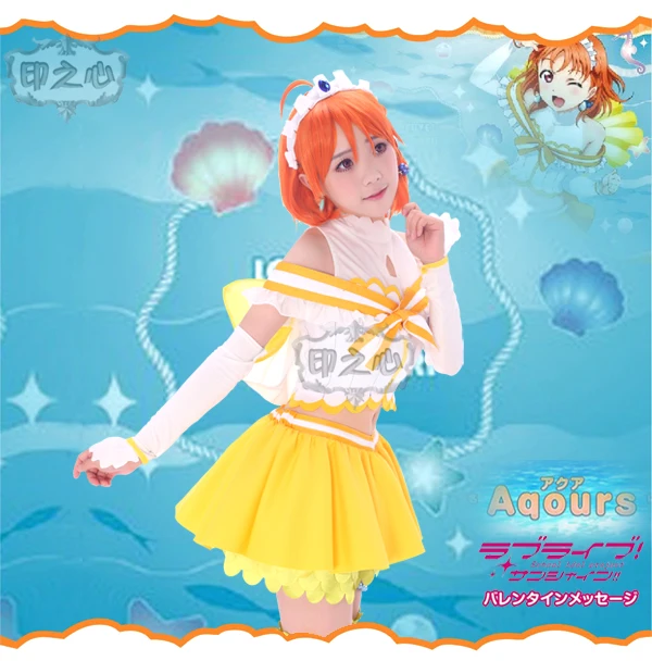Косплей-костюм Aqours Рождественский новогодний костюм рубашка юбка носки бант и