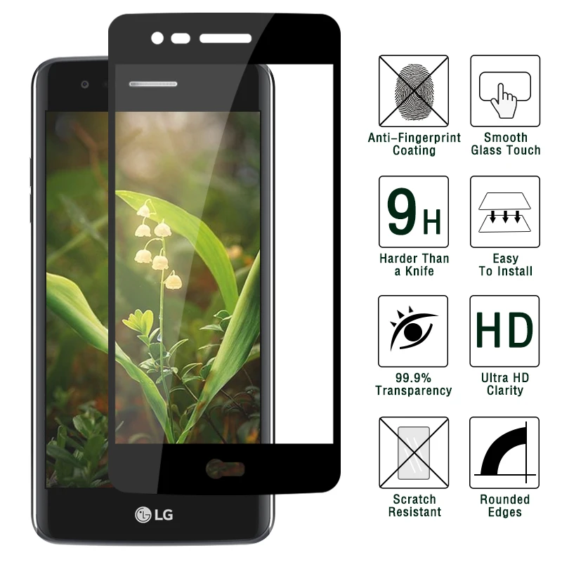 Протектор из закаленного стекла для LG K8 2017 версия ЕС защита экрана Премиум