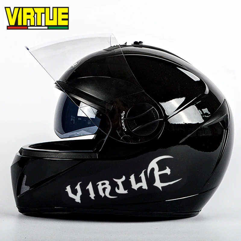 Send Scarf VIRTUE Heating Electric Motorcycle Double Lens Winter Helmets All Seasons General Safety Cap for Men and Women | Автомобили и