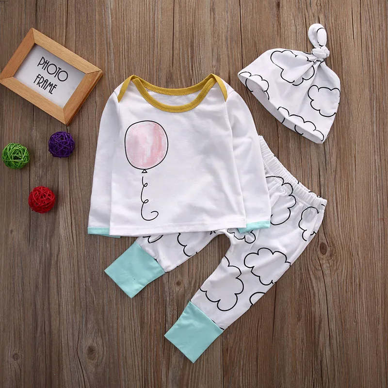 2016 Осенняя стильная одежда для младенцев комплекты одежды малышей хлопковый