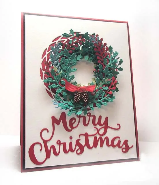 Металлические Вырубные штампы AddyCraft вырезанная форма кольцо фон и листья