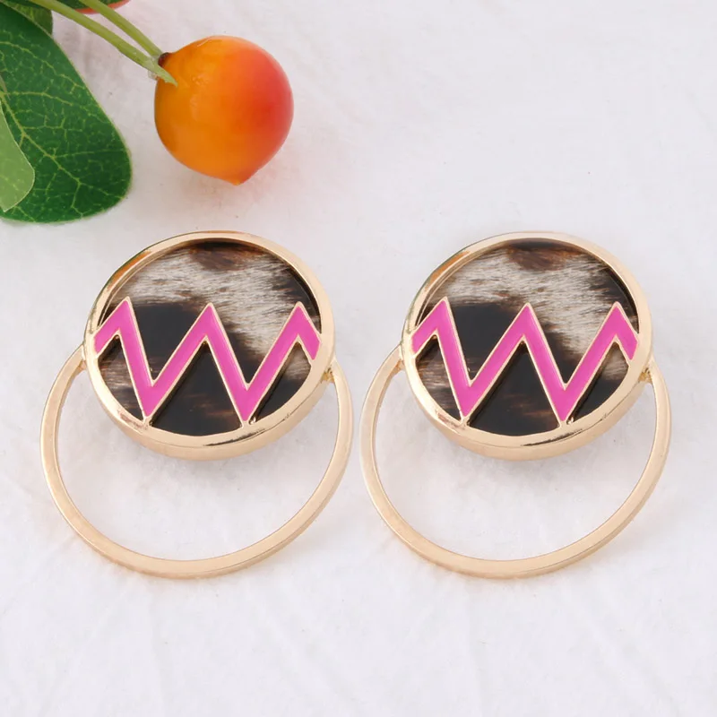 Новые серьги NeeFu WoFu из кожи с эффектом вспышки Винтажные капающие масляные