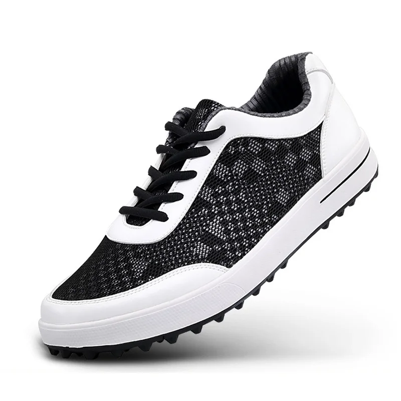 2019 для мужчин дышащая обувь гольфа Spikeless сетки Спортивная s Skidproof демпфирования