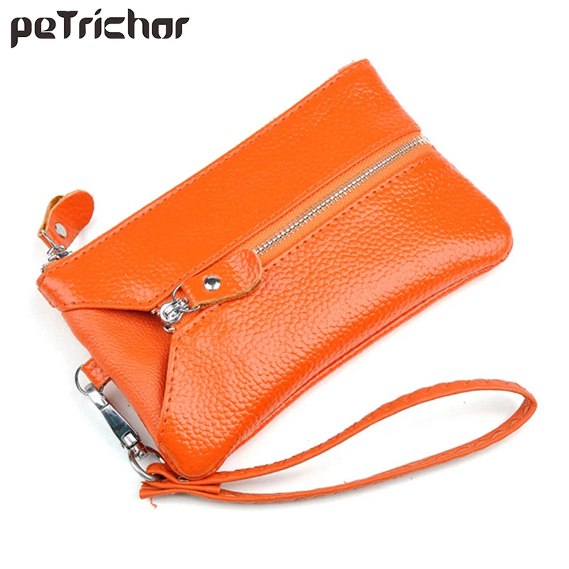 

2023 Brand Women Key Holder Wallets Genuine Leather Car Housekeeper Keys Organizer Fashion Coin Purse Multifunctional Wallets