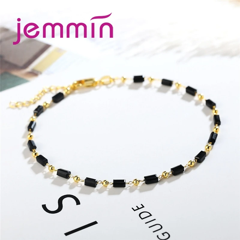 

New Arrival Multi-Colored Cubic Zirconia Novel Style For Sweet Woman Girls Party Gift 925 Sterling Silver Anklet
