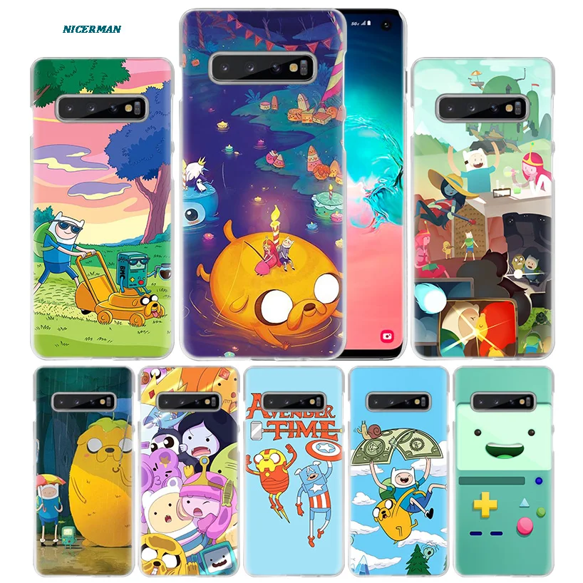 Из мультфильма «Время приключений» чехол для samsung Galaxy S10 5G S10e S9 S8 M30 M20 M10 J4 J6 плюс J8 Note 8 9 чистой твёрдой ПВХ-чехол для телефона чехол