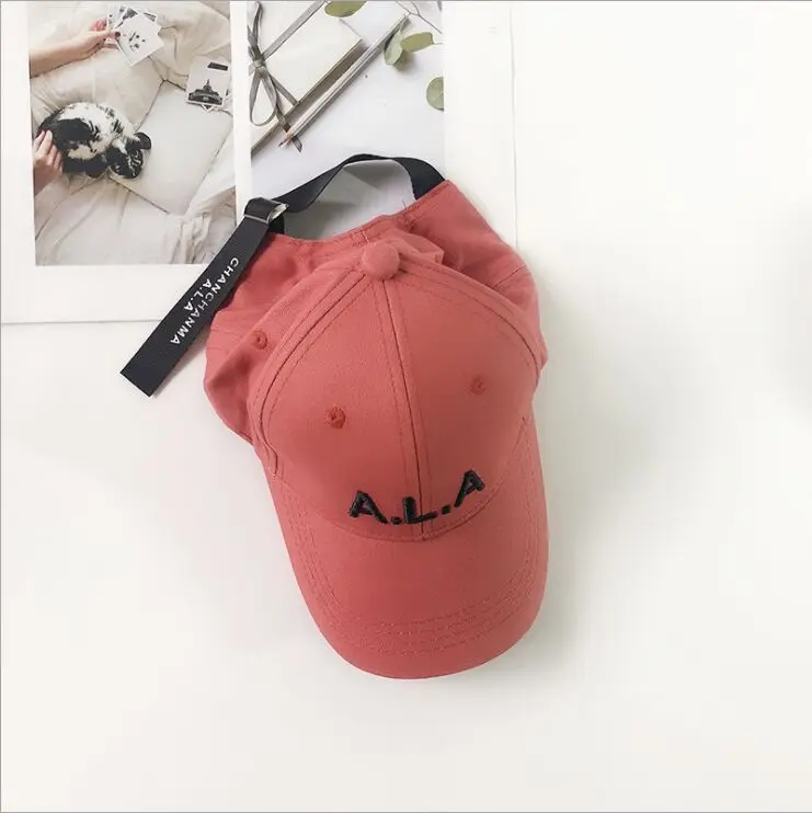 Летняя детская бейсбольная кепка с вышитыми буквами для мальчиков и девочек