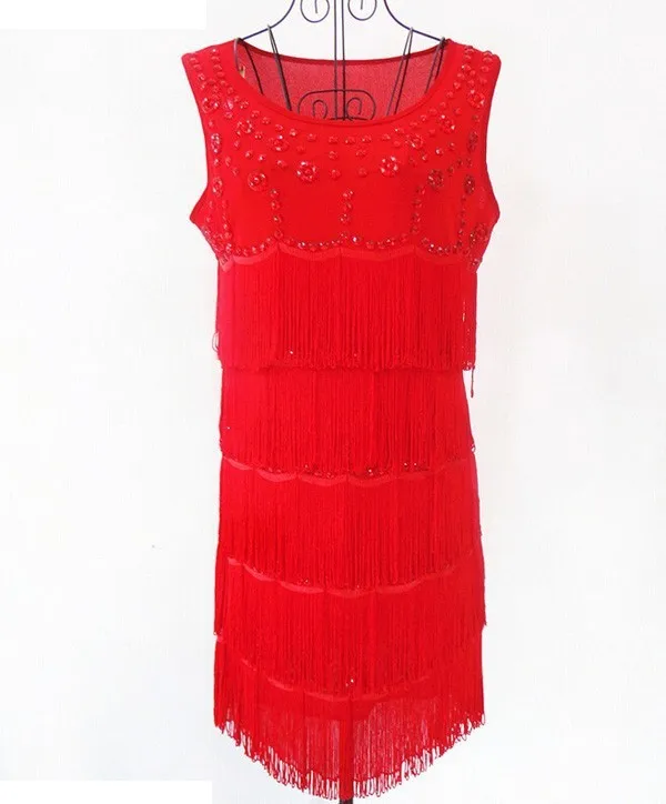 Летнее Черное вечернее платье с кисточками для сальсы женское сексуальное