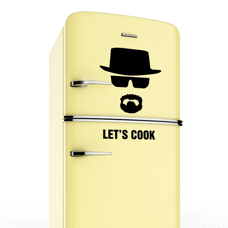 Холодильник ПВХ Декор Let's Cook стикер настенная художественная наклейка обои