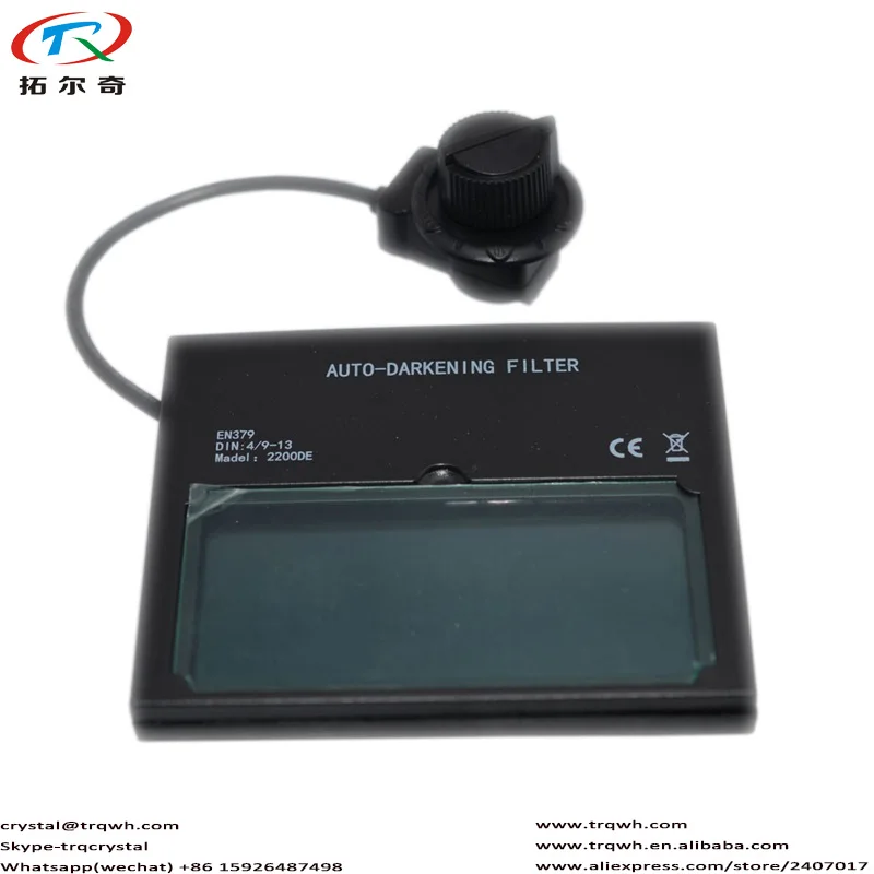 

black welding helmet full face button long life darkening filter chameleon mask automatic darken eye protection TRQ-HS01-2200de