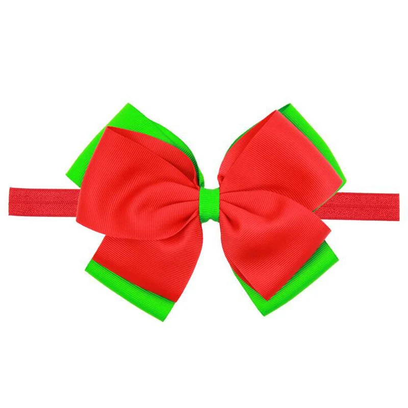 PPCrafts 6pcs/lot Newborn Baby Headband Christmas Style DIY Handmade Bow Ribbon HairBand Cute Girls Boy Headwear Accessories |