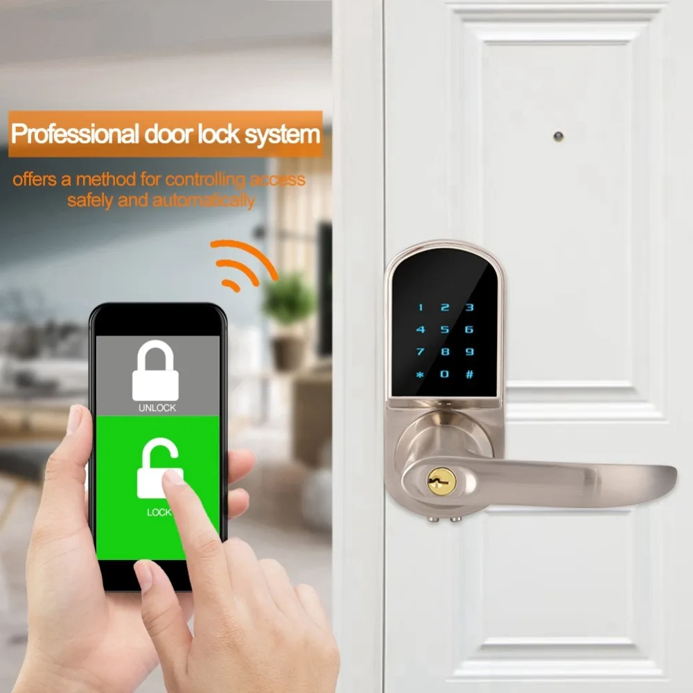 Bluetooth приложение цифровой с дистанционным управлением пароль умный дверной