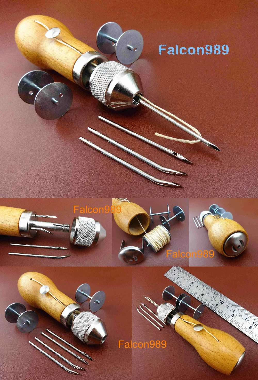 Набор инструментов для шитья из кожи с автоматическим замком быстрый набор швов 4