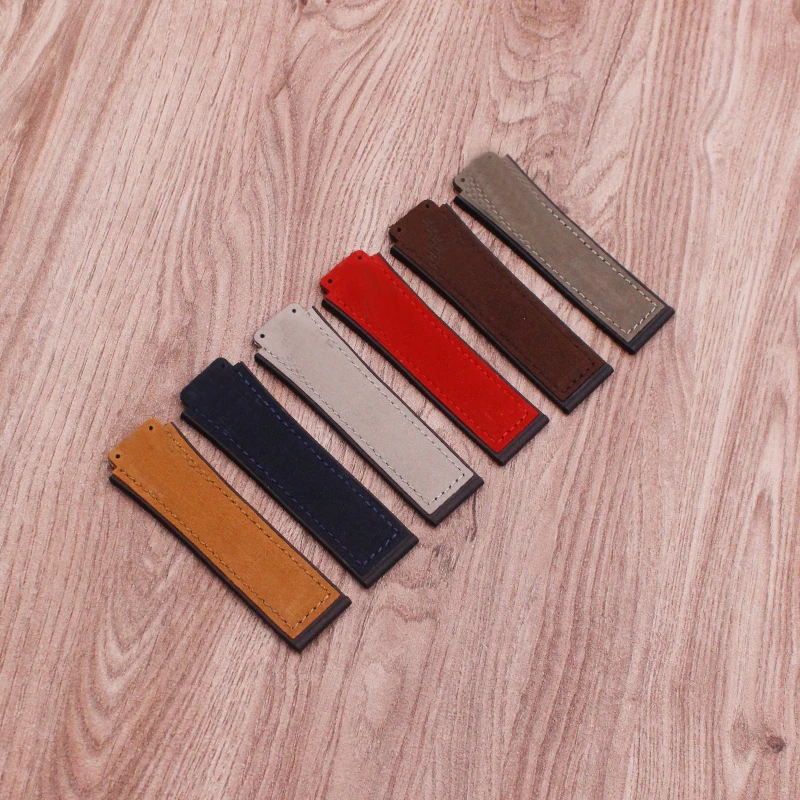 Watch accessories Matte leather watch strap For HUBLOT Hublot Big Bang Silicone strap Men's Women's Watch band