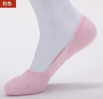 pink 14 шт = 7 пар/лот, женские невидимые носки из бамбукового волокна ярких цветов, Нескользящие, сетчатые, водонепроницаемые, дешевые и хорошего качества - Цвет: pink