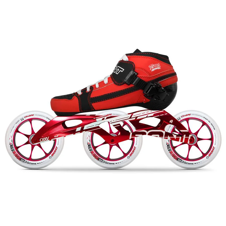 100% оригинал Bont Pursuit 2PT 195 мм 2PF CXXV скоростные Встроенные коньки термостойкие