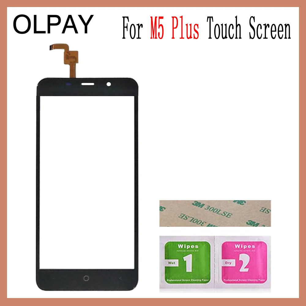 OLPAY 5.5'' Touch Panel For Leagoo M5 Plus Touch Screen Glass Digitizer Panel Lens Sensor Glass Free Adhesive And Wipes