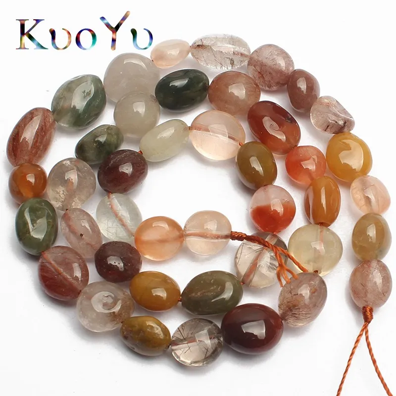 8 10 мм естественный неправильной формы подлинного Rutilated кварца свободные